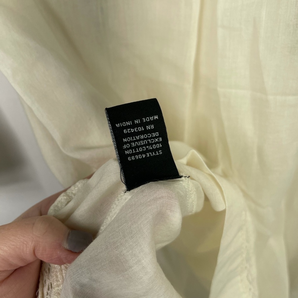 Intro. Bohemian Embroidered Popover Tunic Top Siz… - image 8